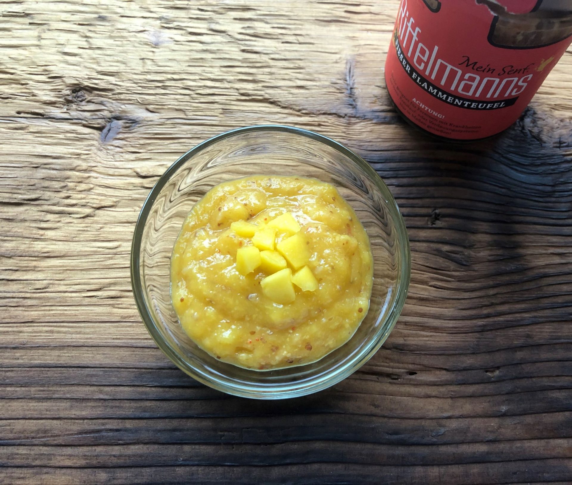 Mango von Mexiko die feurigfruchtige Beilage. Riffelmanns Senf